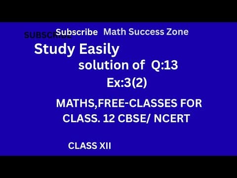 Thumbnail: Matrix Function f(x) f(y) = f(x + y), Exercise 3.2